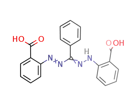 C<sub>6</sub>H<sub>4</sub>(COOH)NNC(C<sub>6</sub>H<sub>5</sub>)NNHC<sub>6</sub>H<sub>4</sub>(COOH)