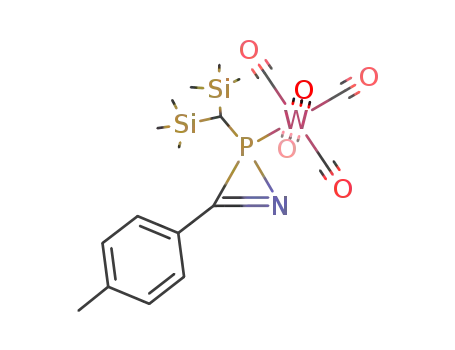[2-bis(trimethylsilyl)methyl-3-(4-methylphenyl)-2H-azaphosphirene-κRHO.]pentacarbonyltungsten(0)