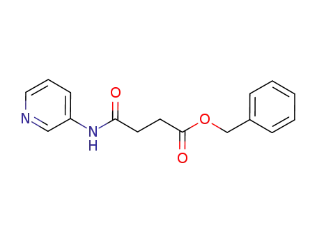 Molecular Structure of 851680-56-3 (Butanoic acid, 4-oxo-4-(3-pyridinylamino)-, phenylmethyl ester)