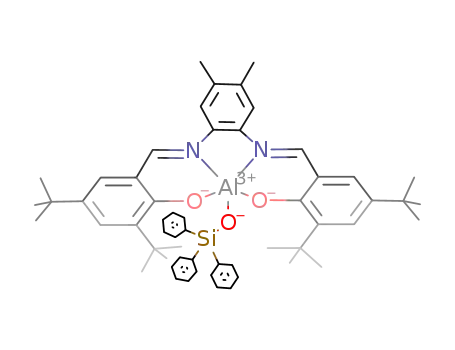 ((((CH<sub>3</sub>)3C)2(O)C<sub>6</sub>H<sub>2</sub>CHN)2C<sub>6</sub>H<sub>2</sub>(CH<sub>3</sub>)2)Al(OSi(C<sub>6</sub>H<sub>5</sub>)3)