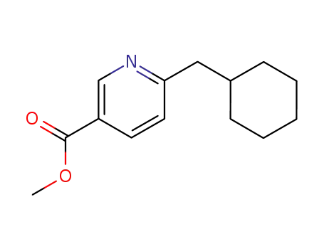 Molecular Structure of 905947-25-3 (6-cyclohexylmethyl-nicotinic acid methyl ester)