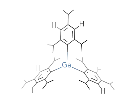 Molecular Structure of 146658-80-2 (Gallium, tris[2,4,6-tris(1-methylethyl)phenyl]-)