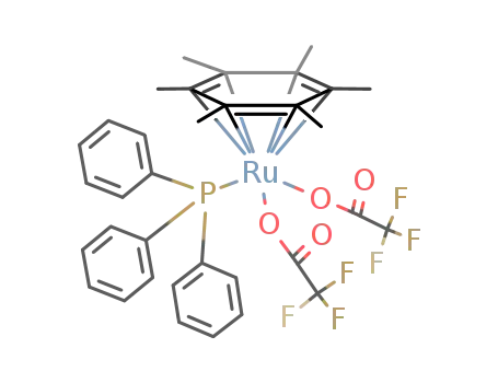 (η6-C6Me6)Ru(OCOCF3)2(PPh3)