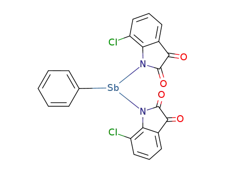 phenylantimony(III) bis(7-chloroisatin)