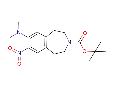 7-nitro-8-dimethylamino-1,2,4,5-tetrahydrobenzo[d]azepine-3-carboxylic acid tert-butyl ester