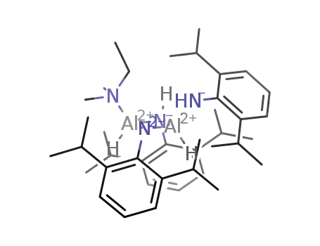 Molecular Structure of 445040-75-5 (2,6-(i-Pr)2C<sub>6</sub>H<sub>3</sub>N(H)Al(H)N(2,6-(i-Pr)2C<sub>6</sub>H<sub>3</sub>)AlH(NMe<sub>2</sub>Et)N(H)C<sub>6</sub>H<sub>3</sub>-2,6-(i-Pr)2)