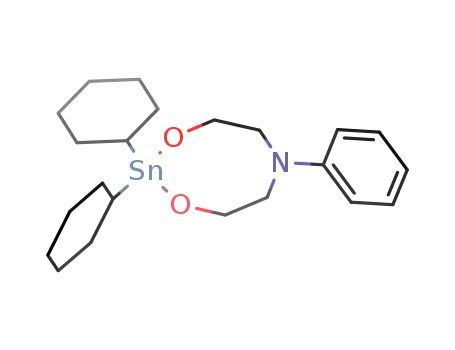 (C<sub>6</sub>H<sub>11</sub>)2Sn(OCH<sub>2</sub>CH<sub>2</sub>)2N(C<sub>6</sub>H<sub>5</sub>)