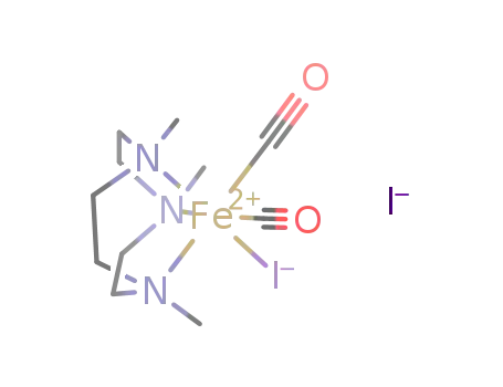 Molecular Structure of 286389-51-3 ([(N,N',N''-trimethyl-1,4,7-triazacyclononane)FeI(CO)2]I)