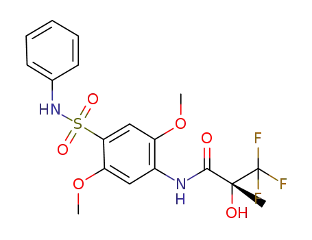 (R)-N-(4-[Anilinosulphonyl]-2,5-dimethoxyphenyl)-3,3,3-trifluoro-2-hydroxy-2-methylpropanamide