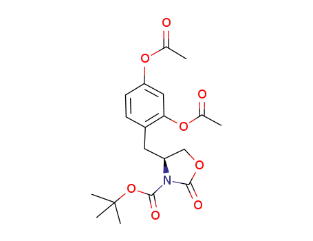 (S)-4-(2,4-diacetoxybenzyl)-3-(tert-butoxycarbonyl)oxazolidin-2-one