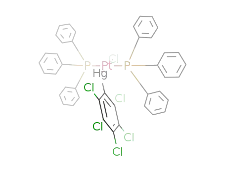 {(C<sub>6</sub>Cl<sub>5</sub>)HgPtCl(P(C<sub>6</sub>H<sub>5</sub>)3)2}