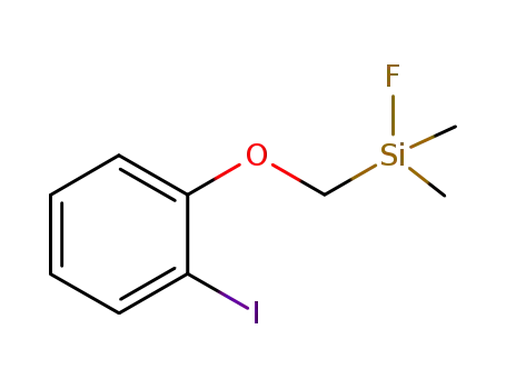 Molecular Structure of 189276-38-8 (Silane, fluoro[(2-iodophenoxy)methyl]dimethyl-)