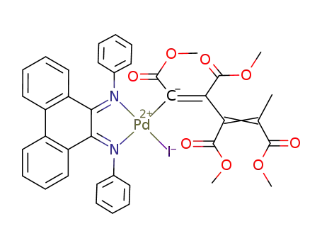 PdI(C<sub>14</sub>H<sub>8</sub>N<sub>2</sub>(C<sub>6</sub>H<sub>5</sub>)2)(C<sub>4</sub>(COOCH<sub>3</sub>)4CH<sub>3</sub>)