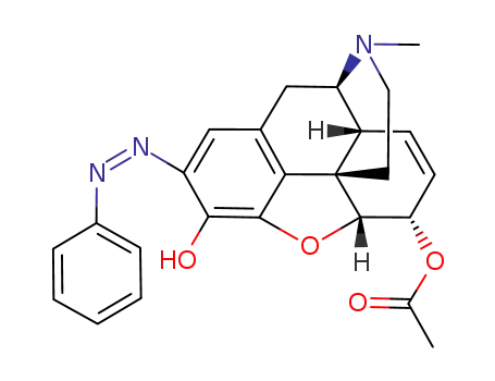 Molecular Structure of 1019857-05-6 (Z-phenyl-2-azo-6-acetyl-morphine)