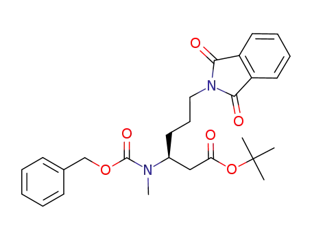 1,1-dimethylethyl (3S)-6-(1,3-dihydro-1,3-dioxo-2H-isoindol-2-yl)-3-(methyl{[(phenylmethyl)oxy]carbonyl}amino)hexanoate