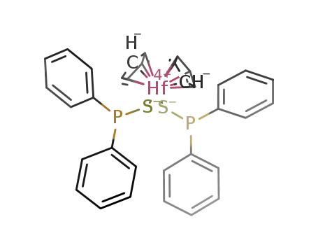 (C<sub>5</sub>H<sub>5</sub>)2Hf(SP(C<sub>6</sub>H<sub>5</sub>)2)2
