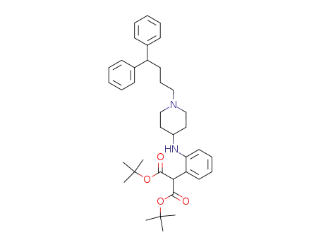 2-{2-[1-(4,4-diphenyl-butyl)-piperidin-4-ylamino]-phenyl}-malonic acid di-<i>tert</i>-butyl ester