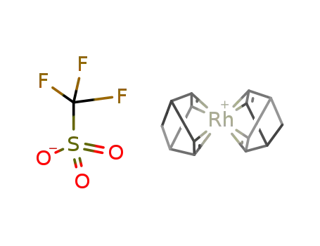 Molecular Structure of 178397-71-2 (Bis(norbornadiene)rhodium(I)  trifluoromethanesulfonate)