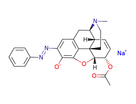 E-phenyl-2-azo-6-acetyl-morphine sodium salt