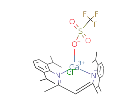 (2-(2,6-diisopropylphenylamino)-4-(2,6-diisopropylphenyl-imino)-2-pentene-H)GaCl(OSO<sub>2</sub>CF<sub>3</sub>)