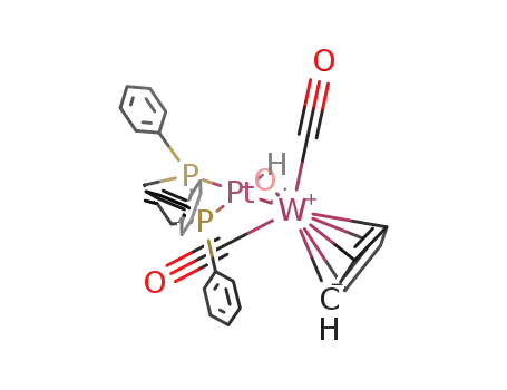 1,2-bis(diphenylphosphino)ethane hydridoplatinum tungstencyclopentadiene (CO)3