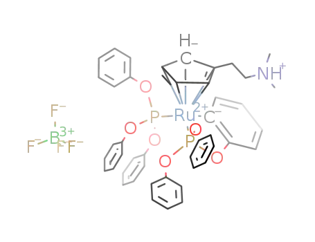 [(η5-C5H4(CH2)2NMe2H)Ru(P(OPh)3)(η2-P(OPh)2OC6H4)]BF4