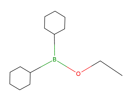 Molecular Structure of 81340-09-2 (Borinic acid, dicyclohexyl-, ethyl ester)