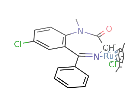 [Ru(II)Cl(η6-p-methylisopropylbenzene)(diazepam)]