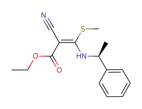 (E)-ethyl 3-[(S)-1-phenylethylamino]-3-methylthio-2-cyanoacrylate
