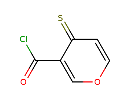 Molecular Structure of 61611-81-2 (4H-Pyran-3-carbonyl chloride, 4-thioxo- (9CI))