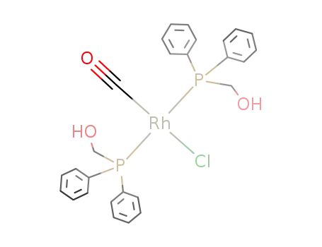 trans-(HOCH<sub>2</sub>Ph<sub>2</sub>P)2Rh(CO)Cl