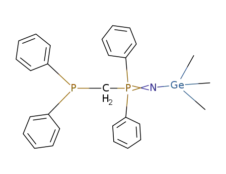 (CH<sub>3</sub>)3GeNP(C<sub>6</sub>H<sub>5</sub>)2CH<sub>2</sub>P(C<sub>6</sub>H<sub>5</sub>)2