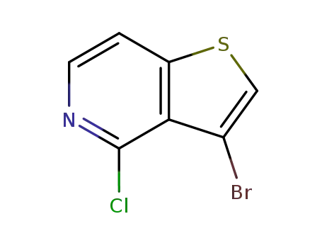 Molecular Structure of 29064-82-2 (3-BROMO-4-CHLOROTHIENO[3,2-C]PYRIDINE)