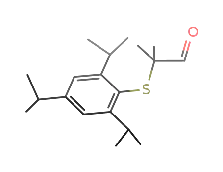Molecular Structure of 487060-99-1 (Propanal, 2-methyl-2-[[2,4,6-tris(1-methylethyl)phenyl]thio]-)