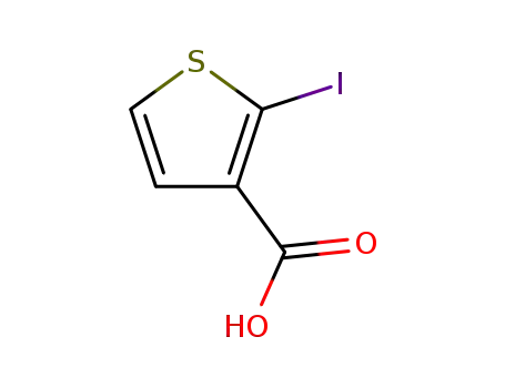 Molecular Structure of 18895-00-6 (2-Iodo-3-thiophenecarboxylicacid)