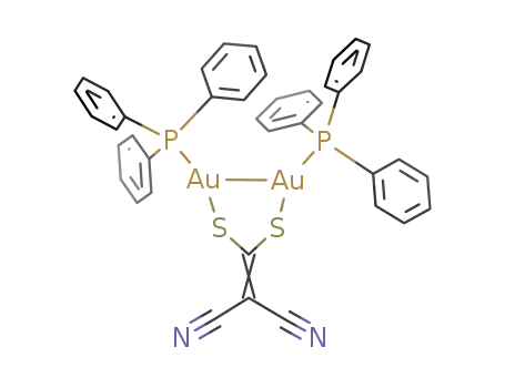 μ-(1,1-dicyanoethylene-2,2-dithiolato-S,S')-bis(triphenylphosphine)digold(I)
