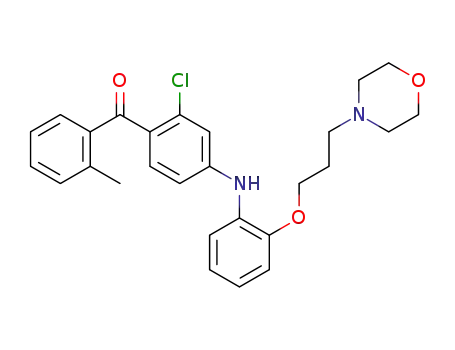 Methanone,
[2-chloro-4-[[2-[3-(4-morpholinyl)propoxy]phenyl]amino]phenyl](2-methyl
phenyl)-