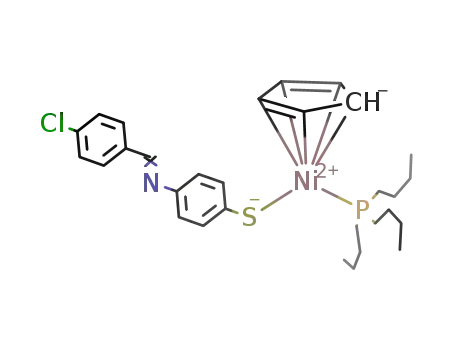 Ni(η5-C5H5)(PBu3)(4-SC6H4N=CHC6H4Cl-4')