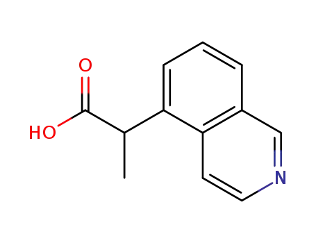 Molecular Structure of 581813-22-1 (5-Isoquinolineacetic acid, a-methyl-)