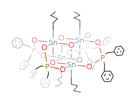 tetrameric n-butyloxotin dibenzylphosphinate