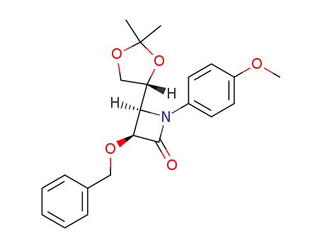 (3S,4R)-3-benzyloxy-4-(2,2-dimethyl-1,3-dioxolan-4-yl)-1-(4-methoxyphenyl)azetidin-2-one