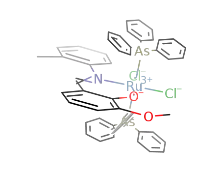 RuCl<sub>2</sub>(AsPh<sub>3</sub>)2(2-O-3-OMe-C<sub>6</sub>H<sub>3</sub>CHNC<sub>6</sub>H<sub>4</sub>Me-2)