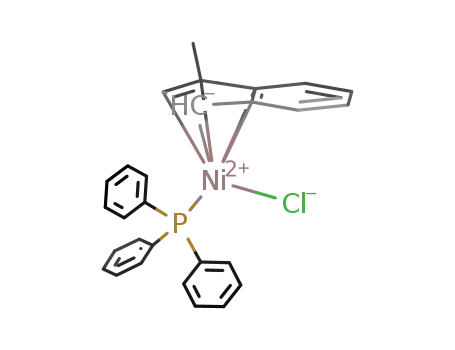Molecular Structure of 738588-96-0 ((1-Me-Ind)(PPh<sub>3</sub>)Ni-Cl)