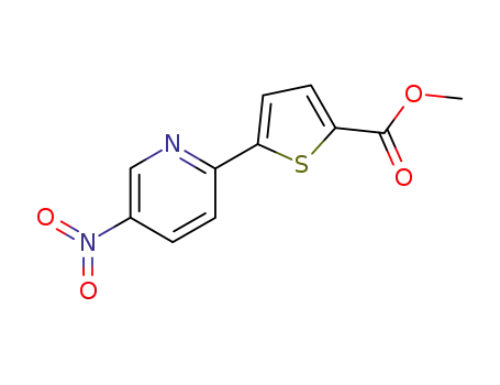2-Thiophenecarboxylic acid, 5-(5-nitro-2-pyridinyl)-, methyl ester