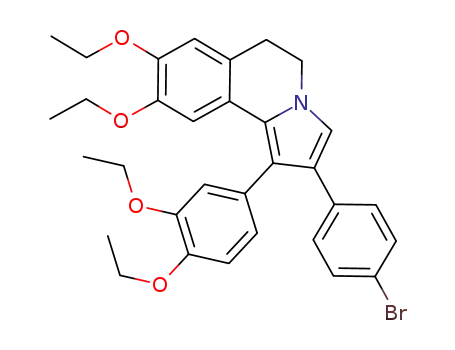 2-(4-bromophenyl)-1-(3',4'-diethoxyphenyl)-8,9-diethoxy-5,6-dihydropyrrolo[2,1-a]isoquinoline
