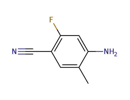 Molecular Structure of 1357942-79-0 (4-AMino-2-fluoro-5-Methylbenzonitrile)