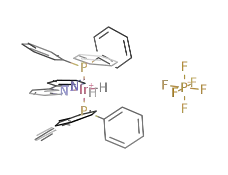 [Ir(2,2'-bipyridine)H<sub>2</sub>(PPh<sub>3</sub>)<sub>2</sub>]PF<sub>6</sub>