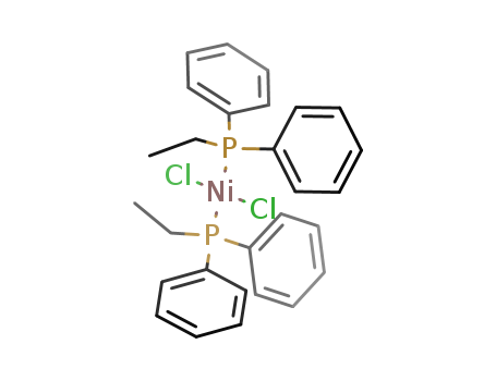 Molecular Structure of 15633-29-1 (Nickel, dichlorobis(ethyldiphenylphosphine)-)