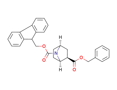 Molecular Structure of 918411-55-9 (7-Azabicyclo[2.2.1]heptane-2,7-dicarboxylic acid,
7-(9H-fluoren-9-ylmethyl) 2-(phenylmethyl) ester, (1R,2R,4S)-)