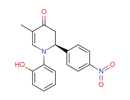 (2S)-1-(2-hydroxyphenyl)-2-(4-nitrophenyl)-5-methyl-2,3-dihydro-1H-pyridin-4-one